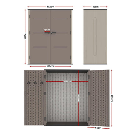 Giantz Garden Shed Outdoor Storage Shed Tool Workshop with Lockable Doors.