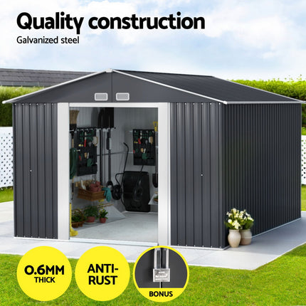 Giantz Garden Shed 3x3M Outdoor Storage Tool Workshop House Shelter.