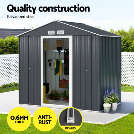 Giantz Garden Shed Outdoor Storage 2.15x1.3M Tool Workshop House Shelter Sliding Door.