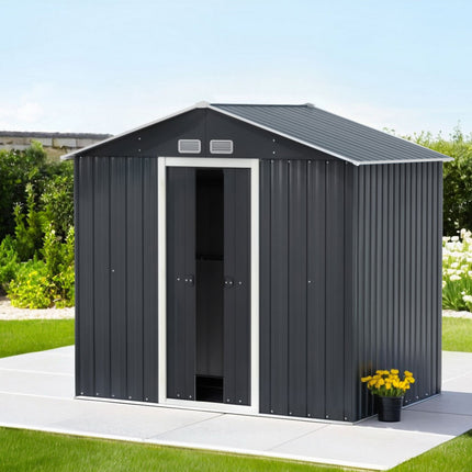 Giantz Garden Shed Outdoor Storage 2.15x1.3M Tool Workshop House Shelter Sliding Door.