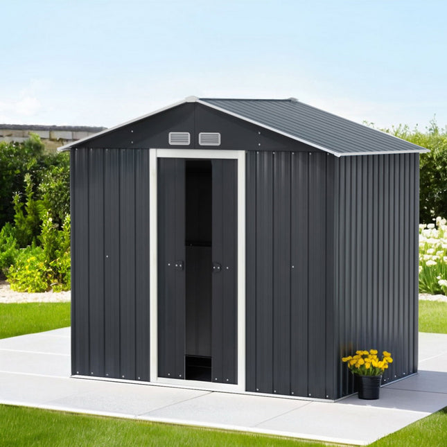 Giantz Garden Shed Outdoor Storage 2.15x1.3M Tool Workshop House Shelter Sliding Door.