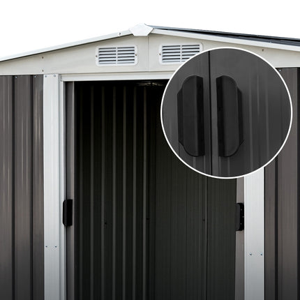 Giantz Garden Shed 2.58x2.07M Sheds Outdoor Storage Workshop Metal Shelter Sliding Door.