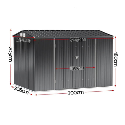Giantz Garden Shed 3x2.18M Outdoor Storage Sheds Tool Workshop House Shelter.