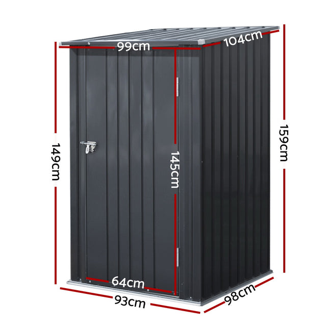Giantz Garden Shed 0.99x1.04M Sheds Outdoor Tool Storage Workshop House Steel.