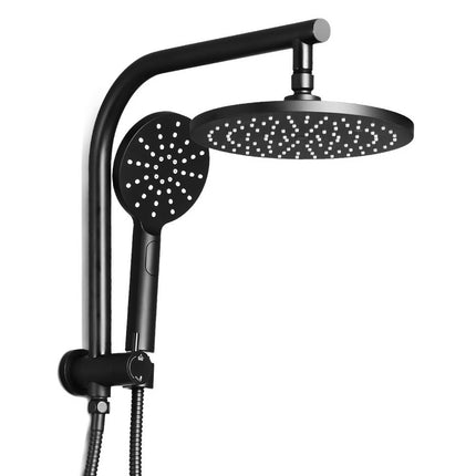 Cefito 9'' Rain Shower Head Set Handheld Round High Pressure Black.