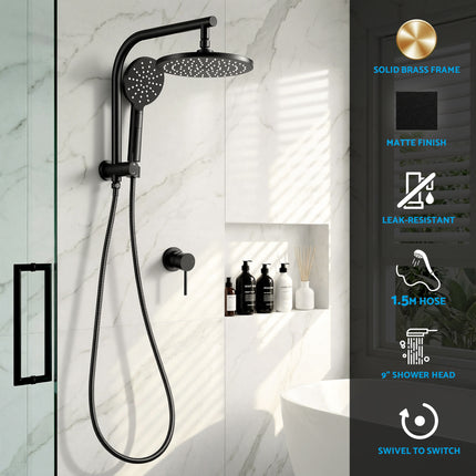 Cefito Non Electric Bidet Toilet Seat D-Shape Dual Nozzle Soft Close WaterMark DIY.