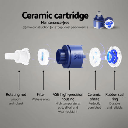 Cefito Non Electric Bidet Toilet Seat D-Shape Dual Nozzle Soft Close WaterMark DIY.
