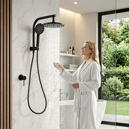 Cefito Non Electric Bidet Toilet Seat D-Shape Dual Nozzle Soft Close WaterMark DIY.