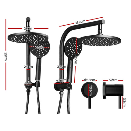 Cefito Non Electric Bidet Toilet Seat D-Shape Dual Nozzle Soft Close WaterMark DIY.