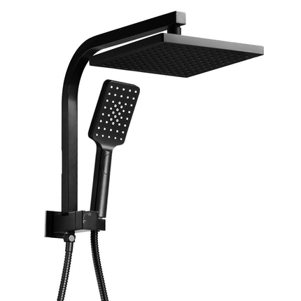 Cefito 8'' Rain Shower Head Set Handheld Square High Pressure Black.
