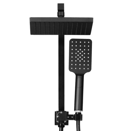 Cefito 8'' Rain Shower Head Set Handheld Square High Pressure Black.