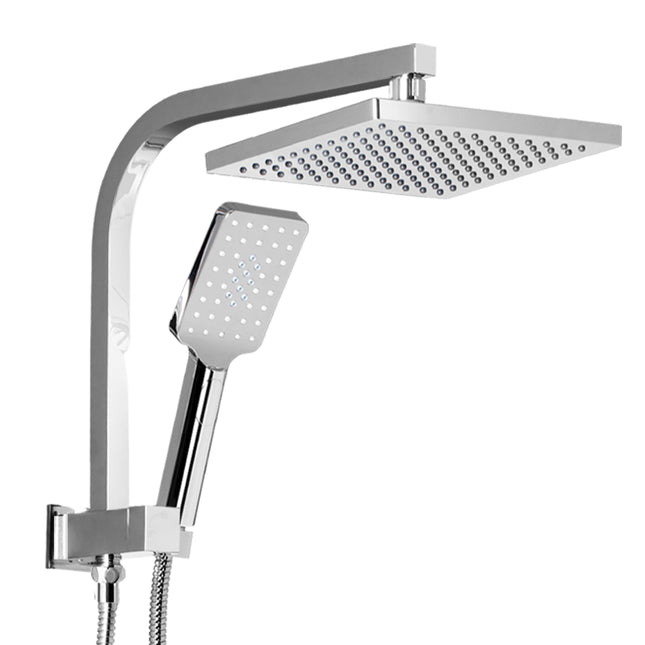 Cefito 8'' Rain Shower Head Set Handheld Square High Pressure Chrome.