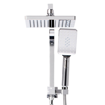 Cefito 8'' Rain Shower Head Set Handheld Square High Pressure Chrome.
