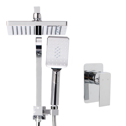Cefito 8'' Rain Shower Head Set Handheld Square High Pressure Mixer Tap Chrome.
