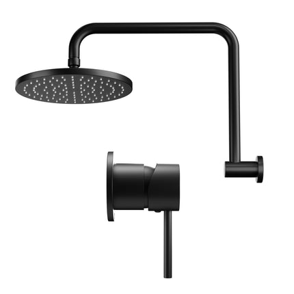 Cefito 9'' Rain Overhead Swivel Shower Head with Wall Bathroom Mixer.