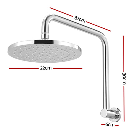 9'' Rain Shower Head Overhead High-pressure Swivel Chrome.