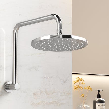 9'' Rain Shower Head Overhead High-pressure Swivel Chrome.
