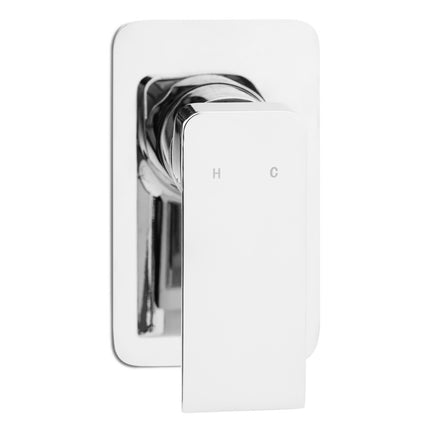 Cefito 8'' Rain Shower Head Wall Arm Square High Pressure Twins Tap Chrome.