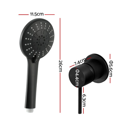 Cefito 4.5" Handheld Shower Head Round with Wall Bathroom Mixer.