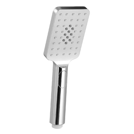 Handheld Shower Head 4.5" High Pressure 5 Modes Poweful Round Black.