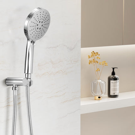 Handheld Shower Head Holder 4.7'' High Pressure Silver.