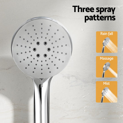 Handheld Shower Head Holder 4.7'' High Pressure Silver.