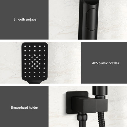 Handheld Shower Head Set 3.1'' High Pressure Silver.