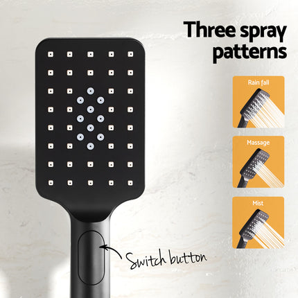 Handheld Shower Head Set 3.1'' High Pressure Silver.