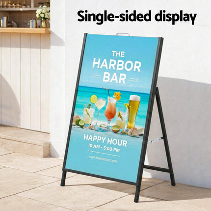 A1 Frame Sign Stand Single Sided Poster Display Board Outdoor Advertising 60x90cm.