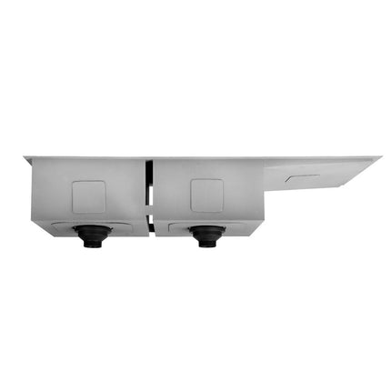 Cefito Kitchen Sink 111X45CM Stainless Steel Basin Double Bowl Silver.