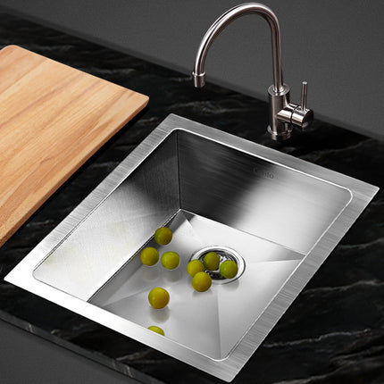 Cefito Kitchen Sink 45X39CM Stainless Steel Basin Single Bowl Silver.