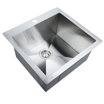 Cefito Kitchen Sink 53X50CM Stainless Steel Basin Single Bowl Silver.