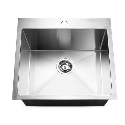 Cefito Kitchen Sink 53X50CM Stainless Steel Basin Single Bowl Silver.