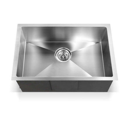 Cefito Kitchen Sink 60X45CM Stainless Steel Basin Single Bowl Silver.