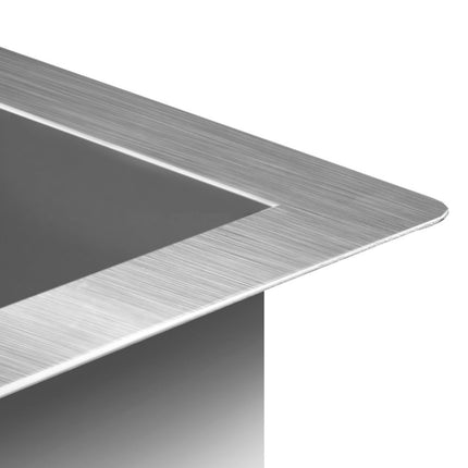 Cefito Kitchen Sink 87X45CM Stainless Steel Basin Single Bowl Silver.