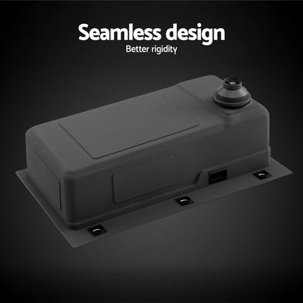 Cefito Kitchen Sink 75X45CM Stainless Steel Basin Single Bowl Drain Part Black.