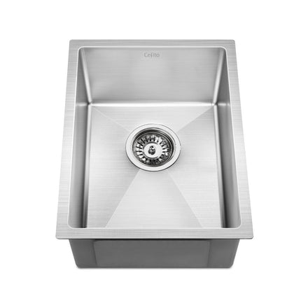 Cefito Kitchen Sink 44X34CM Stainless Steel Nano Basin Single Bowl Silver.