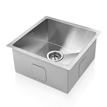 Cefito Kitchen Sink 36X36CM Stainless Steel Nano Basin Single Bowl Silver.