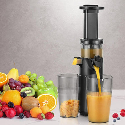 Devanti Slow Juicer Cold Press Fruit Juice Extractor 130W Black.