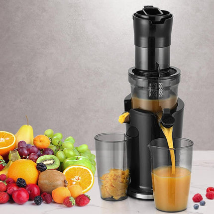 Devanti Slow Juicer Cold Press Fruit Juice Extractor 200W Black.