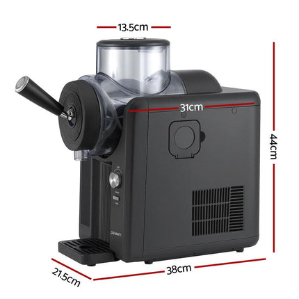 Devanti 2L Slushie Machine Ice Cream Maker Frozen Smoothies Milkshakes Black.