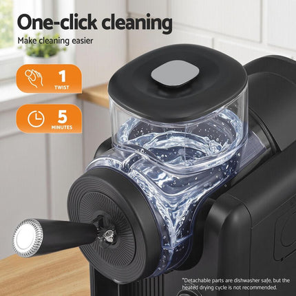 Devanti 2L Slushie Machine Ice Cream Maker Frozen Smoothies Milkshakes Black.