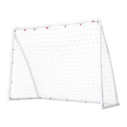 Everfit 8FT Soccer Football Goal Net UPVC Frame with PE Mesh Weatherproof Portable Goals for Backyard Training Competitive Play.
