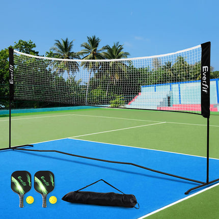 Everfit 3.6M Badminton Tennis Net Portable Volleyball Kit Adjustable Height.
