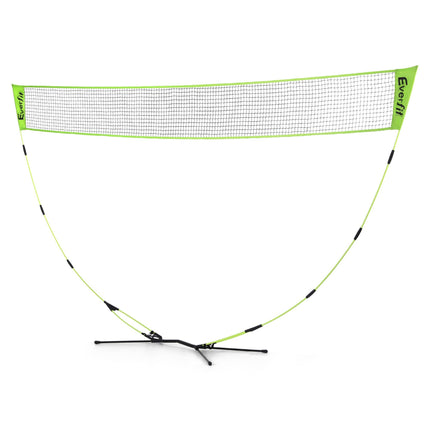 Everfit 3M Badminton Tennis Net Portable Volleyball Kit Yellow.