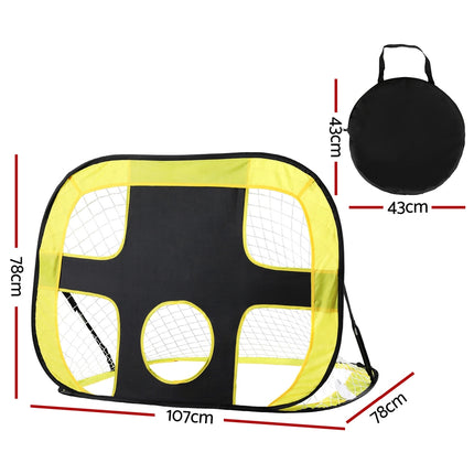 Everfit Portable Football Net Soccer Goal Rebound Target Hitter Training.