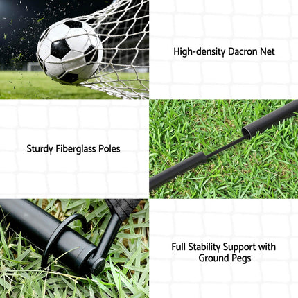 Everfit 2m Football Soccer Net Portable Goal Net Rebounder Sports Training.