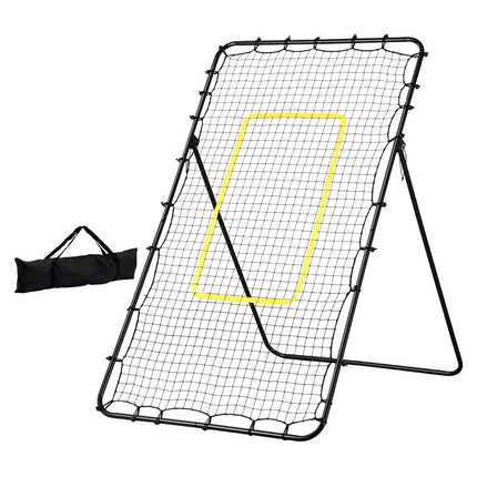 Everfit 7ft 2.1M Volleyball Net Football Baseball Goal Netting with Frame Angle Adjustable Rebounder.