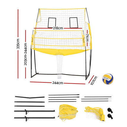 Everfit 8ft Volleyball Net Free-standing Adjustable Height Portable with Ball and Bag.
