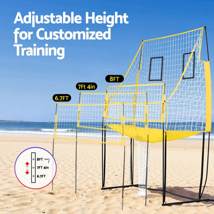 Everfit 8ft Volleyball Net Free-standing Adjustable Height Portable with Ball and Bag.